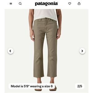 Patagonia Women Green Capri Crop Outdoor Gorpecore Lightweight Pants 6